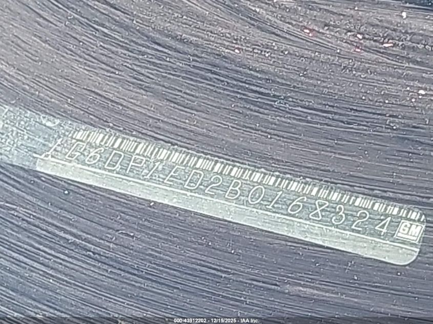 2011 Cadillac Cts Premium VIN: 1G6DP1ED2B0168324 Lot: 43912202