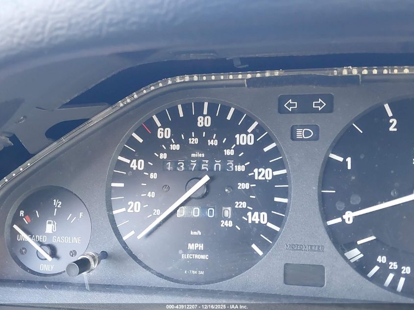 1986 BMW 325 E VIN: WBAAE5406G0989099 Lot: 43912207