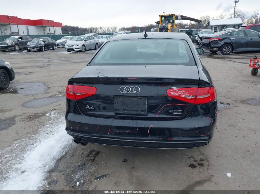 2014 Audi A4 2.0T Premium VIN: WAUFFAFL3EN014692 Lot: 43912334