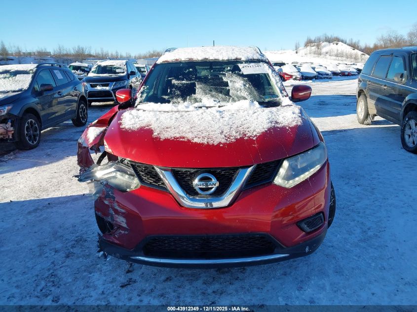 2015 Nissan Rogue Sv VIN: 5N1AT2MKXFC863443 Lot: 43912349