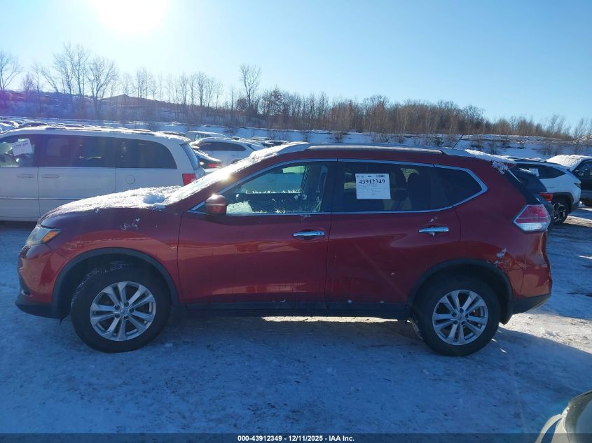 2015 Nissan Rogue Sv VIN: 5N1AT2MKXFC863443 Lot: 43912349