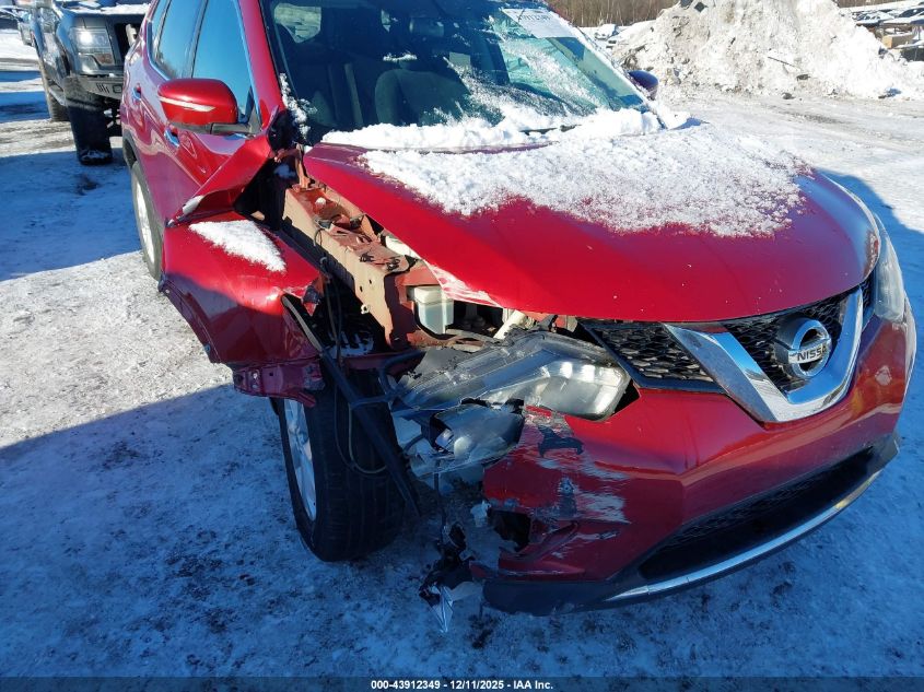 2015 Nissan Rogue Sv VIN: 5N1AT2MKXFC863443 Lot: 43912349