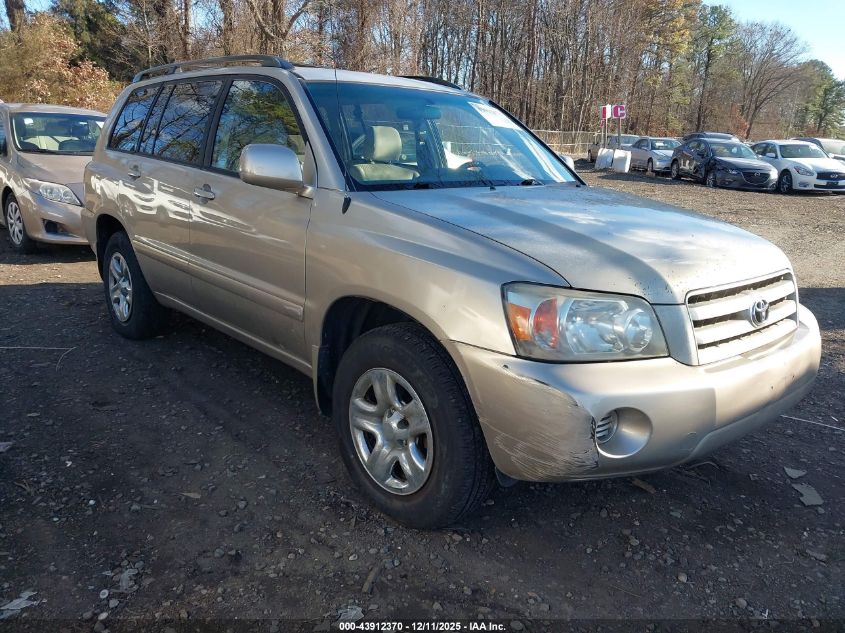 2005 Toyota Highlander VIN: JTEGD21A050120048 Lot: 43912370