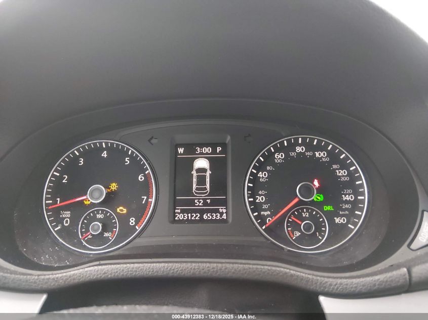 2013 Volkswagen Passat 2.5L Se VIN: 1VWBP7A3XDC121934 Lot: 43912383