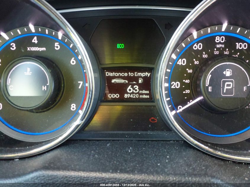 2014 Hyundai Sonata Gls VIN: 5NPEB4AC2EH933196 Lot: 43912455