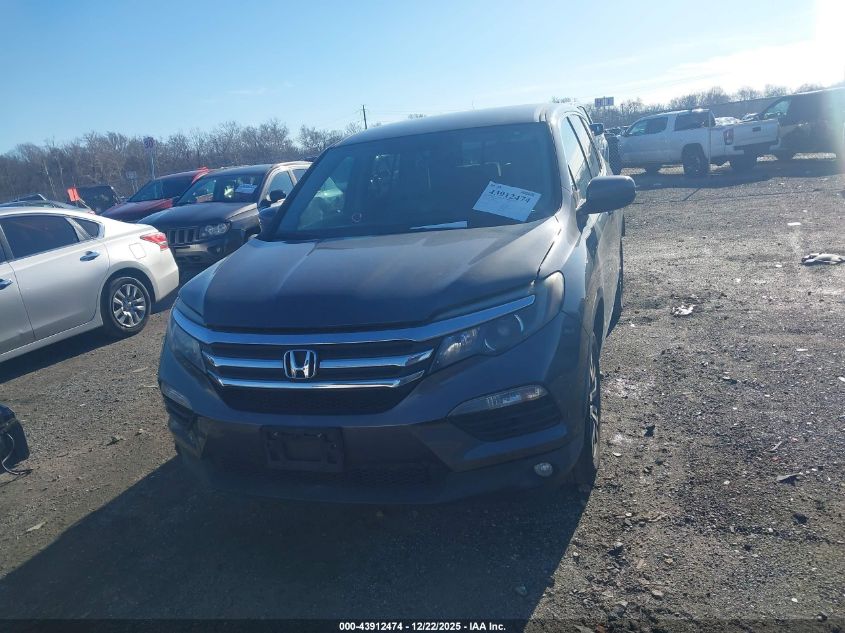 2017 Honda Pilot Ex VIN: 5FNYF6H37HB093437 Lot: 43912474