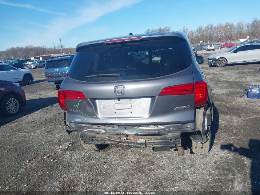 2017 Honda Pilot Ex VIN: 5FNYF6H37HB093437 Lot: 43912474