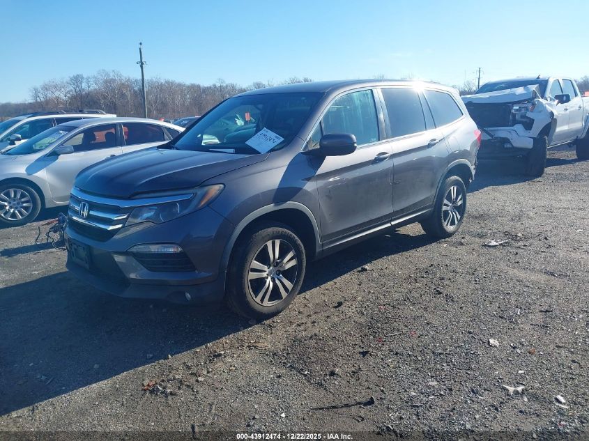 2017 Honda Pilot Ex VIN: 5FNYF6H37HB093437 Lot: 43912474