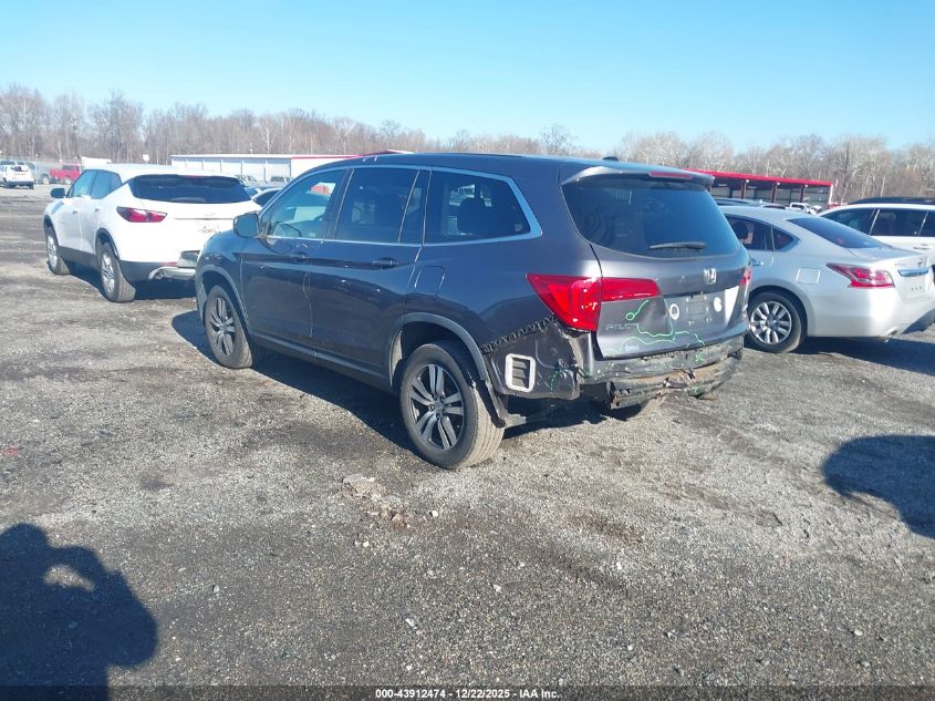 2017 Honda Pilot Ex VIN: 5FNYF6H37HB093437 Lot: 43912474