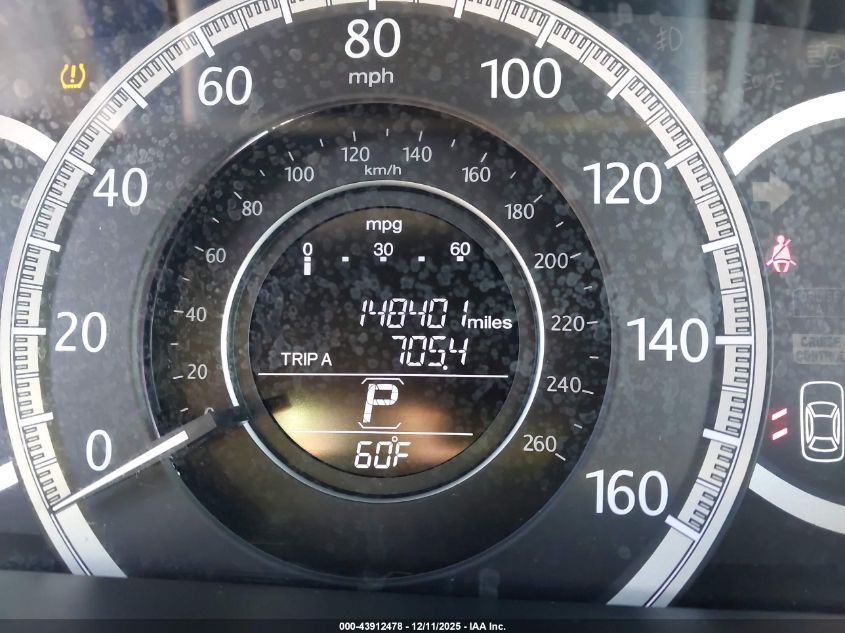 2013 Honda Accord Ex VIN: 1HGCR2F76DA079954 Lot: 43912478