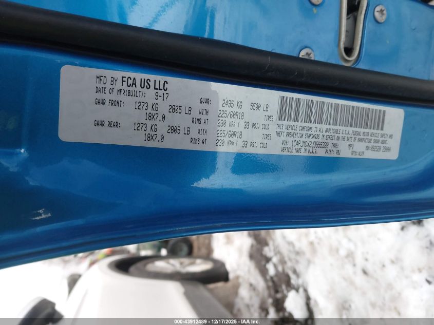 2018 Jeep Cherokee Limited 4X4 VIN: 1C4PJMDX8JD555380 Lot: 43912489