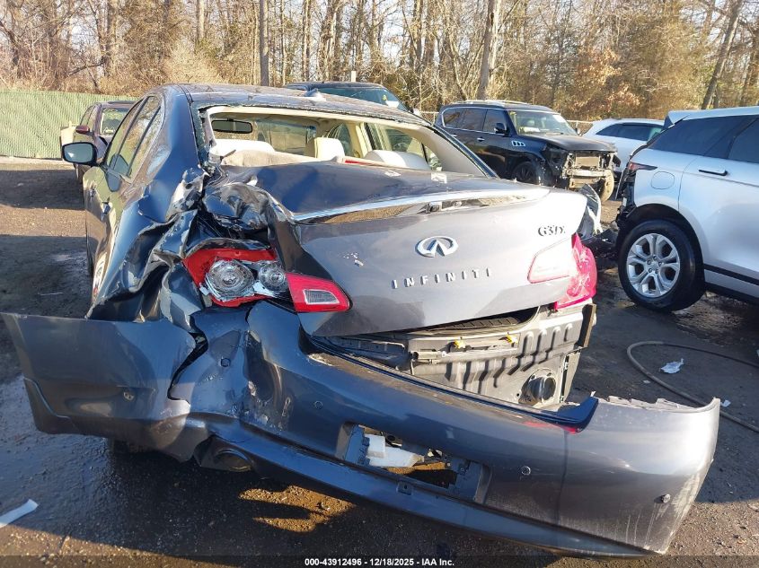 2013 Infiniti G37X VIN: JN1CV6AR5DM759016 Lot: 43912496