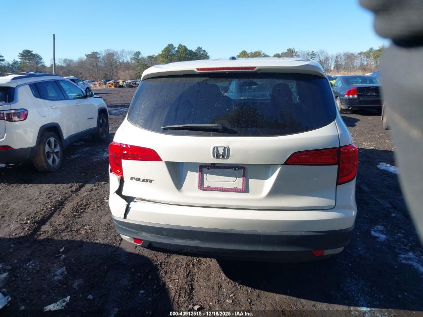 2018 Honda Pilot Ex VIN: 5FNYF6H38JB058329 Lot: 43912515