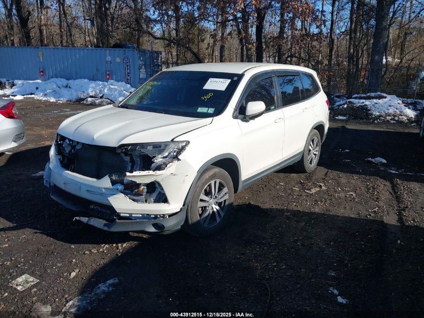 2018 Honda Pilot Ex VIN: 5FNYF6H38JB058329 Lot: 43912515