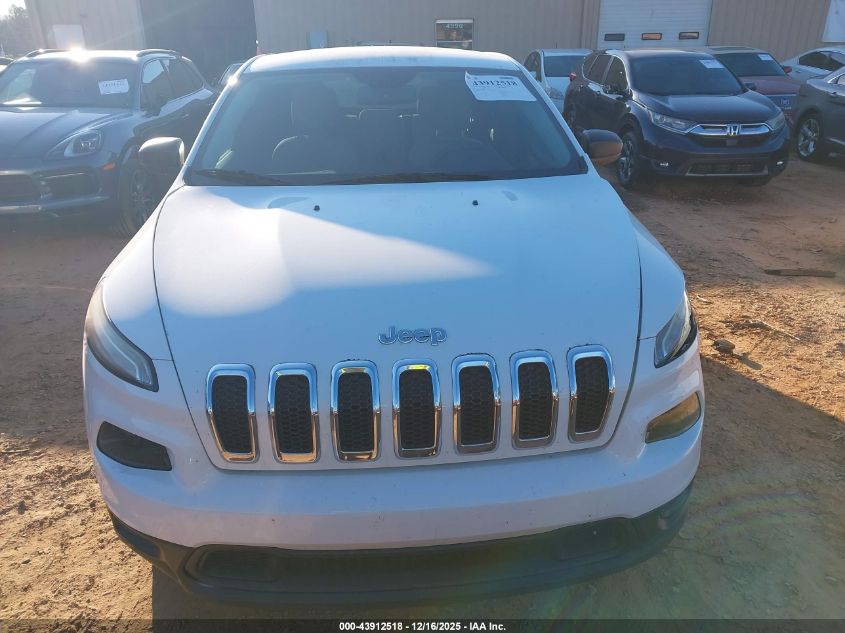 2016 Jeep Cherokee Sport VIN: 1C4PJMAB2GW155837 Lot: 43912518