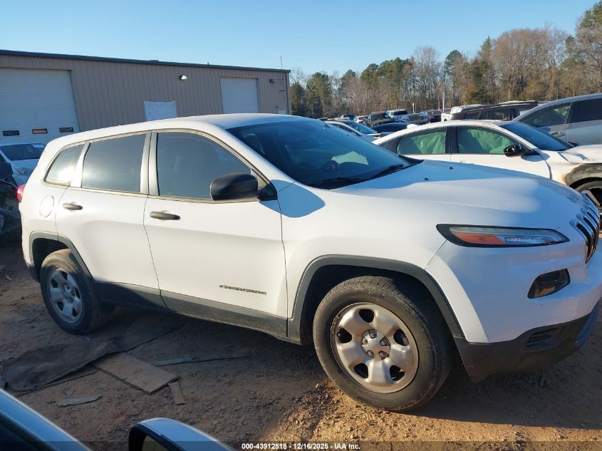 2016 Jeep Cherokee Sport VIN: 1C4PJMAB2GW155837 Lot: 43912518