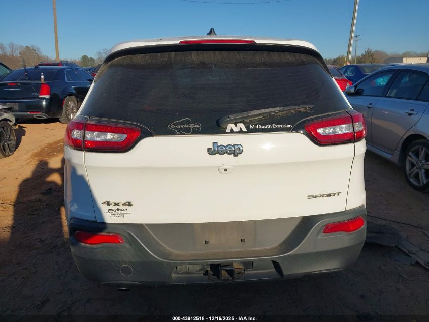 2016 Jeep Cherokee Sport VIN: 1C4PJMAB2GW155837 Lot: 43912518