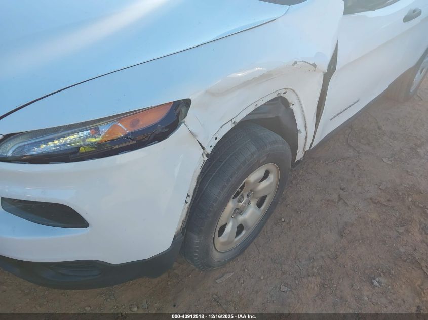 2016 Jeep Cherokee Sport VIN: 1C4PJMAB2GW155837 Lot: 43912518