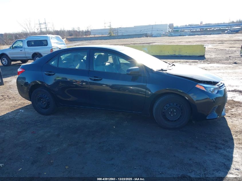 2015 Toyota Corolla Le VIN: 2T1BURHE3FC431951 Lot: 43912563