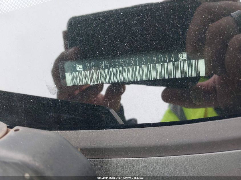 2008 Chevrolet Impala Ls VIN: 2G1WB55K781319044 Lot: 43912576