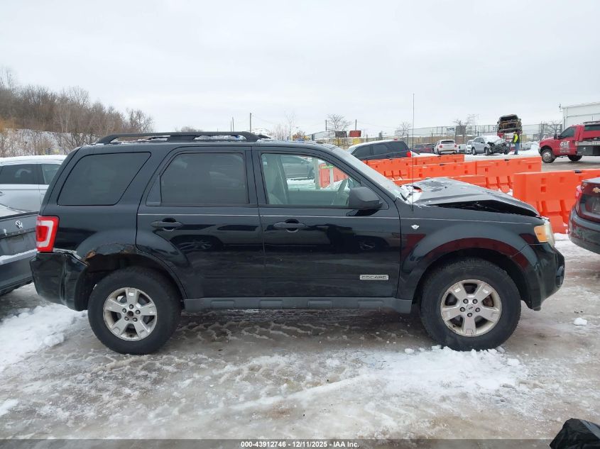 2008 Ford Escape Xlt VIN: 1FMCU93198KB91391 Lot: 43912746