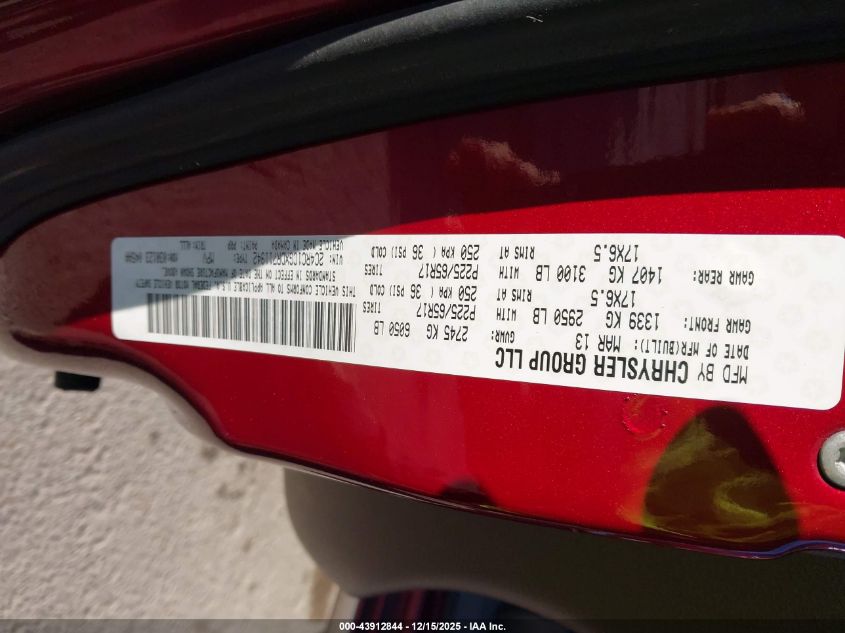 2013 Chrysler Town & Country Touring-L VIN: 2C4RC1CGXDR711942 Lot: 43912844