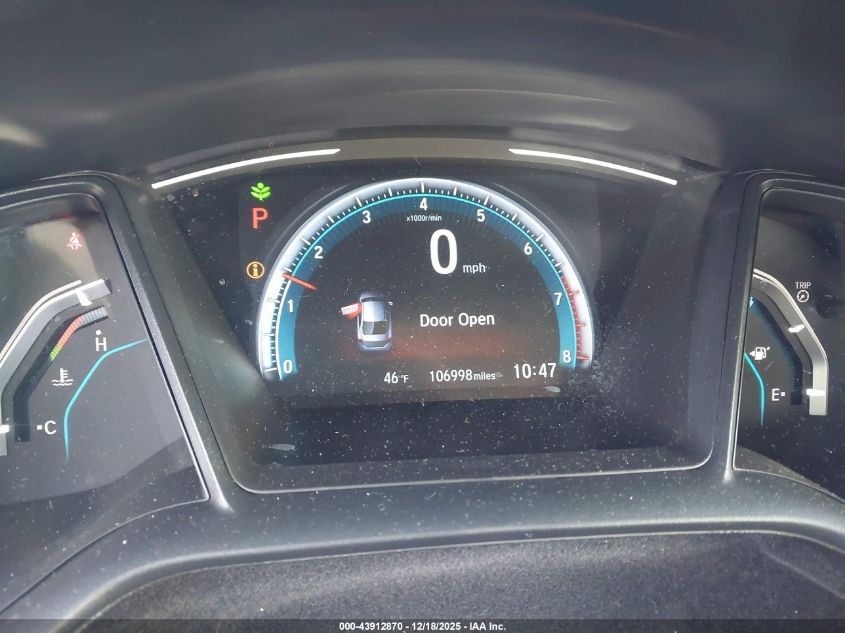 2019 Honda Civic Lx VIN: 2HGFC2F68KH551303 Lot: 43912870