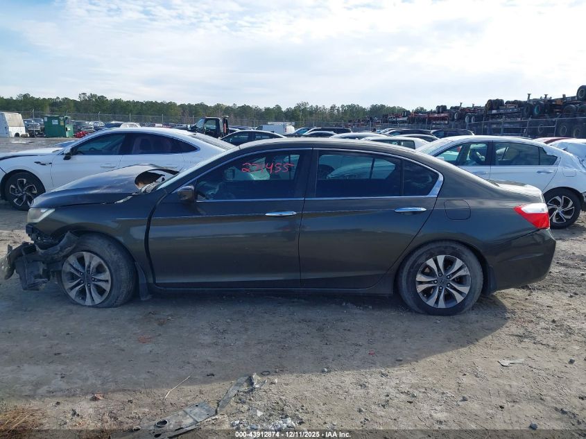 2013 Honda Accord Lx VIN: 1HGCR2F3XDA271455 Lot: 43912874