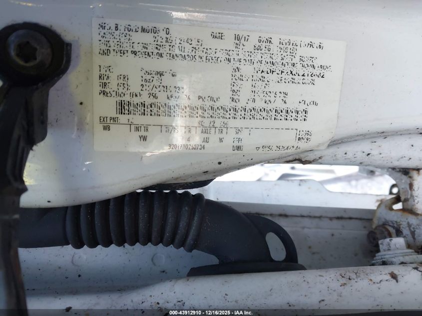 2018 Ford Focus Se VIN: 1FADP3F2XJL212482 Lot: 43912910