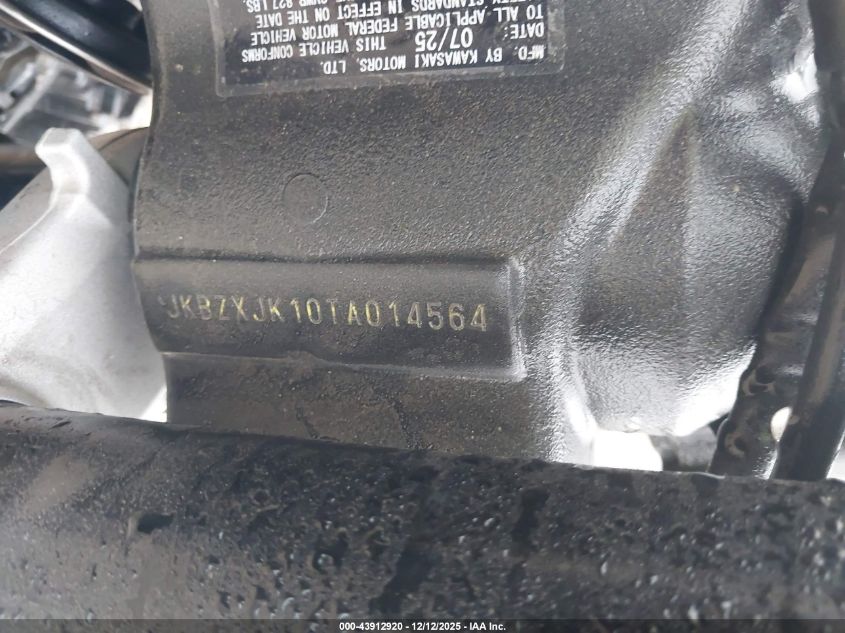 2026 Kawasaki Zx636 K VIN: JKBZXJK10TA014564 Lot: 43912920