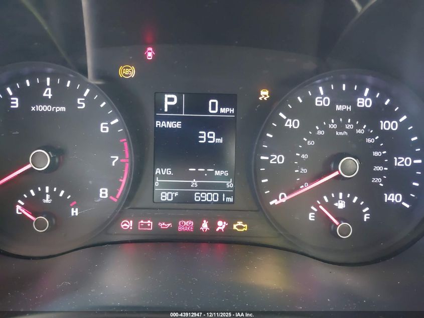 2019 Kia Rio Lx VIN: 3KPA24AB6KE201367 Lot: 43912947