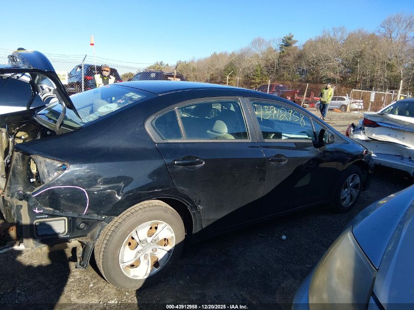 2013 Honda Civic Lx VIN: 2HGFB2F59DH300075 Lot: 43912958