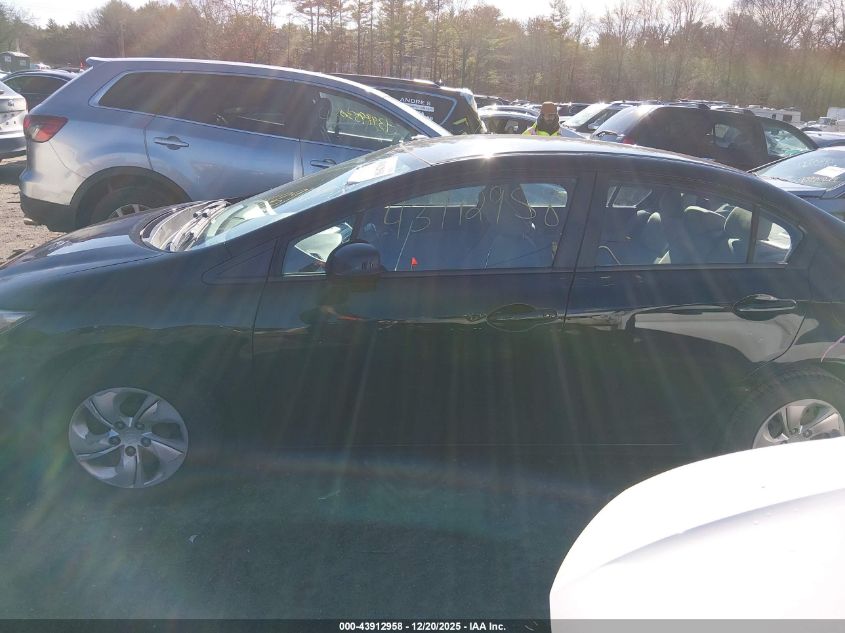 2013 Honda Civic Lx VIN: 2HGFB2F59DH300075 Lot: 43912958