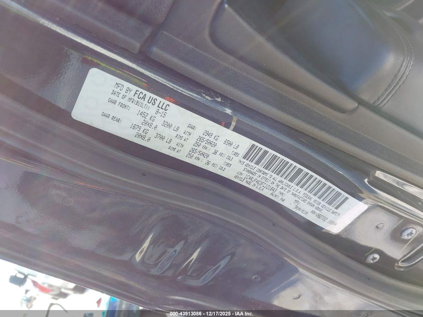 2015 Jeep Grand Cherokee Altitude VIN: 1C4RJFAG3FC121843 Lot: 43913086