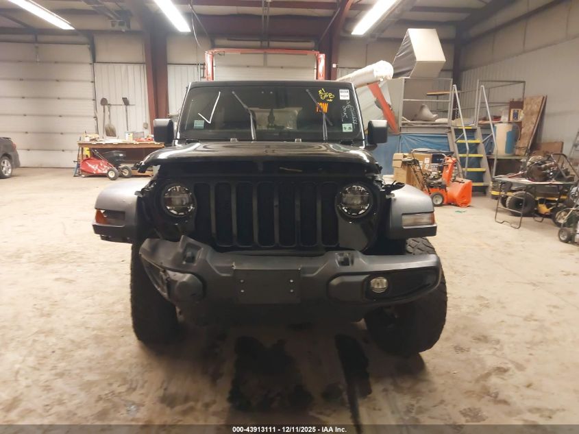 2021 Jeep Wrangler Unlimited Willys 4X4 VIN: 1C4HJXDN3MW744726 Lot: 43913111