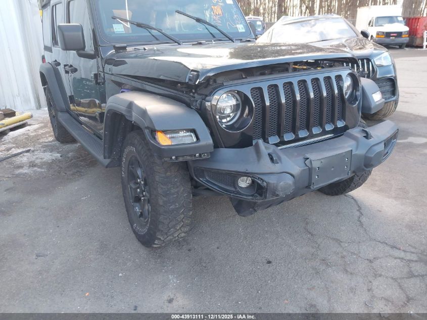 2021 Jeep Wrangler Unlimited Willys 4X4 VIN: 1C4HJXDN3MW744726 Lot: 43913111