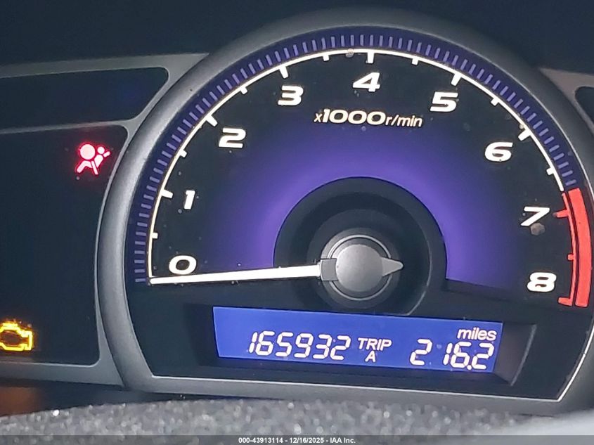 2009 Honda Civic Lx-S VIN: 19XFA16649E022080 Lot: 43913114