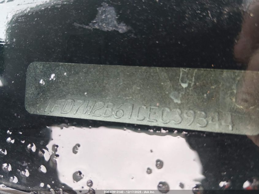 2012 Ford F-250 Xl VIN: 1FD7W2B61CEC39344 Lot: 43913140