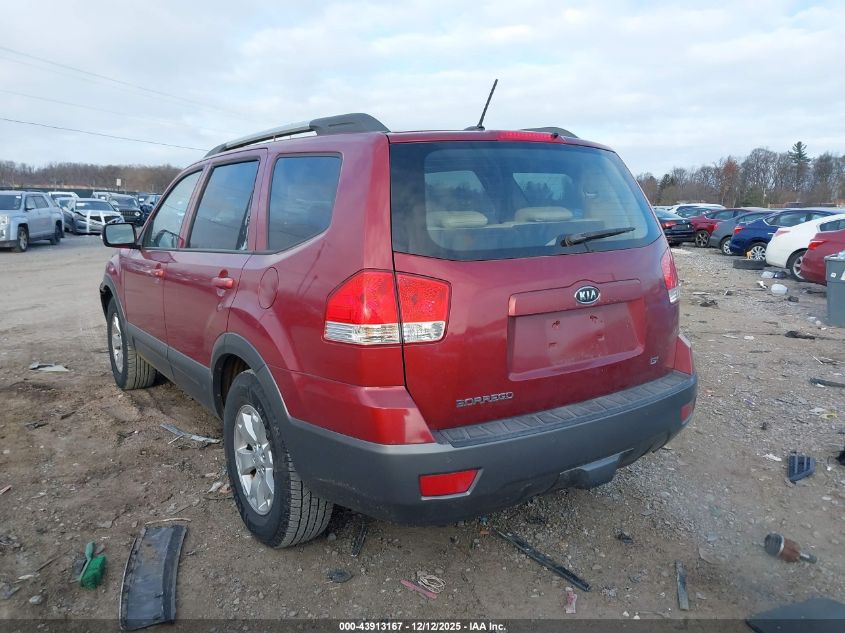 2009 Kia Borrego Ex V6 VIN: KNDJJ741395023088 Lot: 43913167