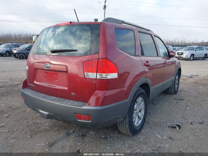 2009 Kia Borrego Ex V6 VIN: KNDJJ741395023088 Lot: 43913167