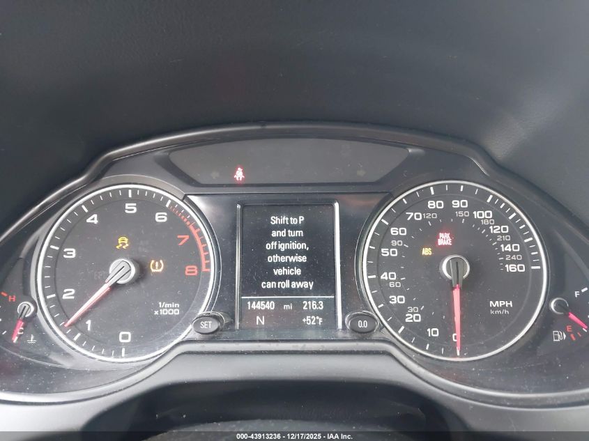 2013 Audi Q5 3.0T Premium Plus VIN: WA1DGAFP9DA065544 Lot: 43913236