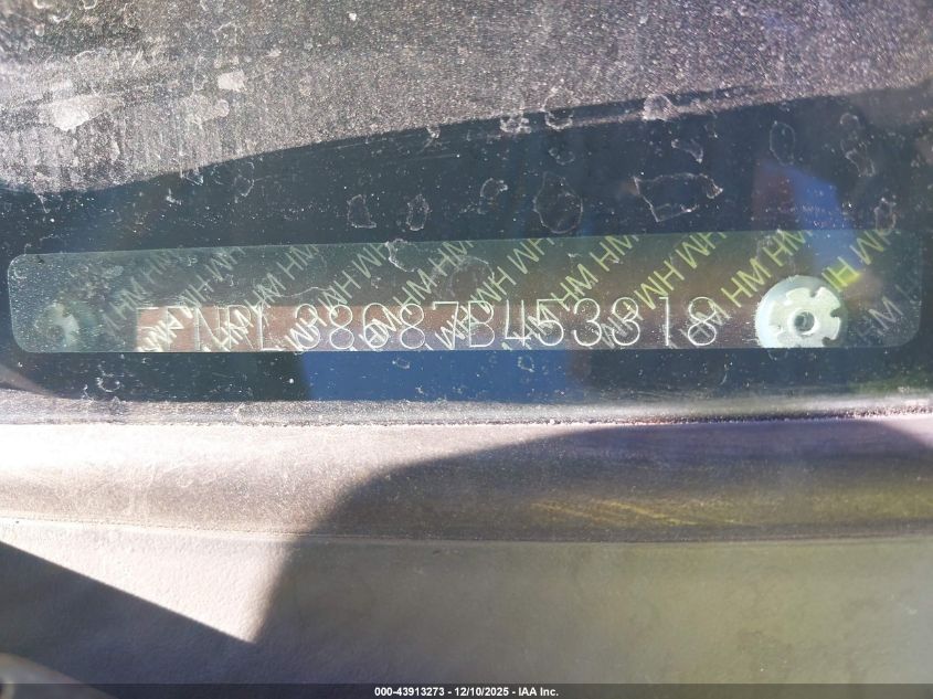 2007 Honda Odyssey Ex-L VIN: 5FNRL38687B453318 Lot: 43913273