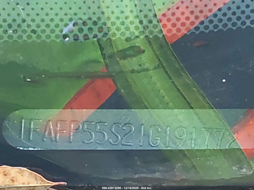 2001 Ford Taurus Ses VIN: 1FAFP55S21G191772 Lot: 43913296