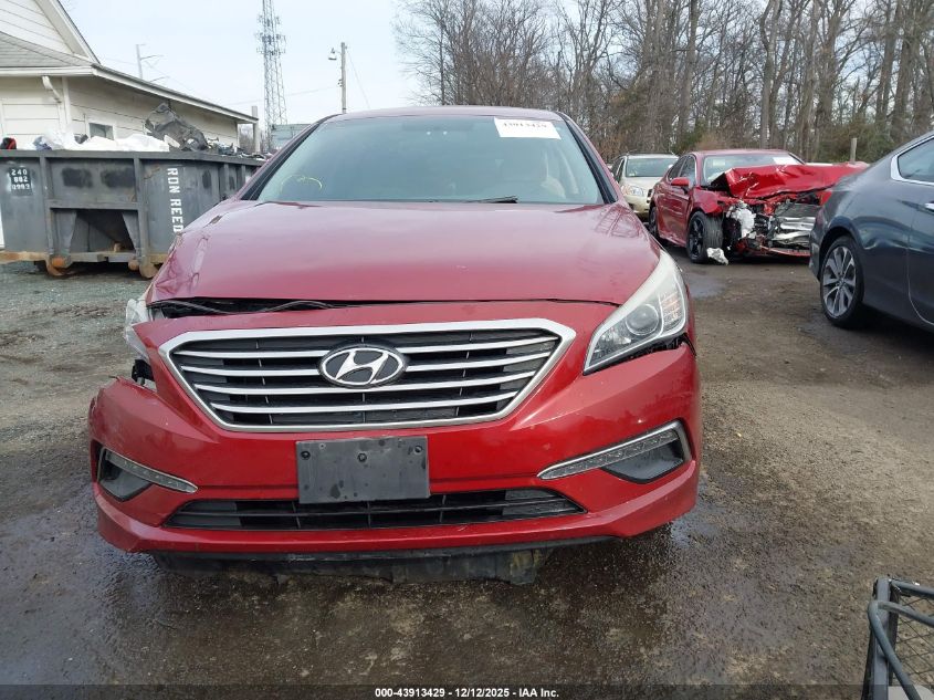 2015 Hyundai Sonata Se VIN: 5NPE24AF0FH082754 Lot: 43913429