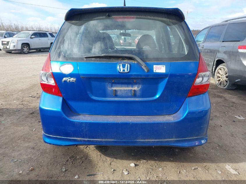 2007 Honda Fit Sport VIN: JHMGD38627S036833 Lot: 43913441