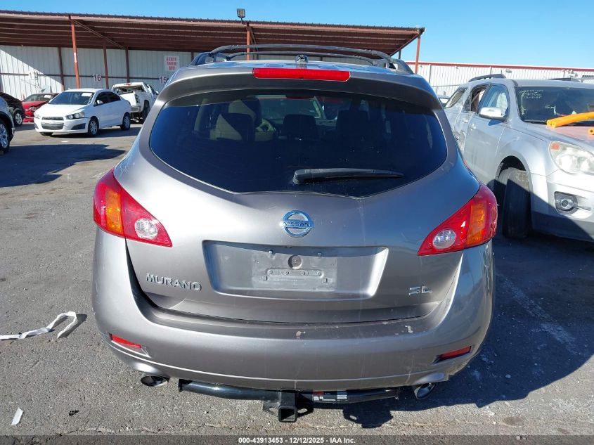 2009 Nissan Murano Sl VIN: JN8AZ18U99W105545 Lot: 43913453