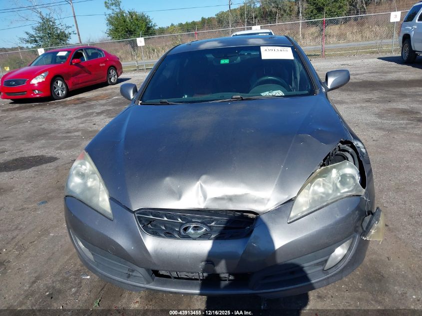 2010 Hyundai Genesis 2.0T Track VIN: KMHHT6KD3AU022125 Lot: 43913455