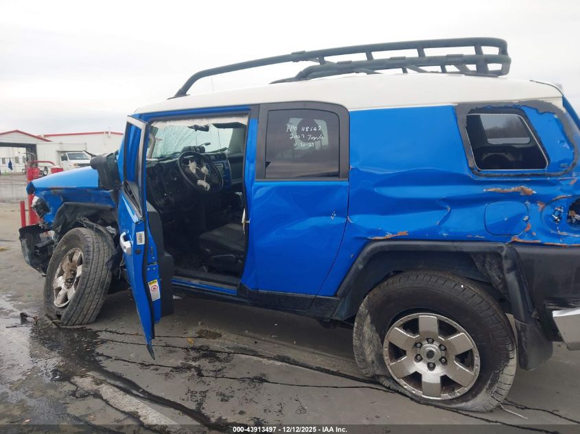 2007 Toyota Fj Cruiser VIN: JTEBU11F170065936 Lot: 43913497