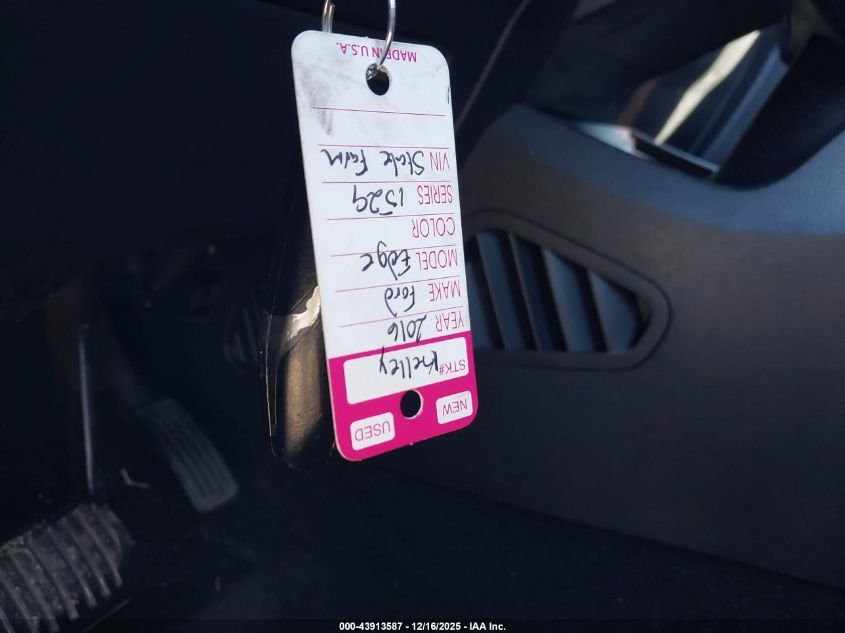 2016 Ford Edge Se VIN: 2FMPK3G90GBC30253 Lot: 43913587