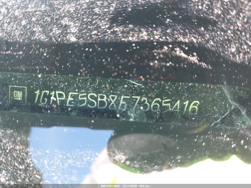 2014 Chevrolet Cruze VIN: 1G1PESSBXE7365416 Lot: 43913588